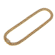 Street Cuban Chain Full Diamond Rough Alloy Cuban Bracelet