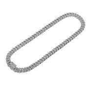 Street Cuban Chain Full Diamond Rough Alloy Cuban Bracelet