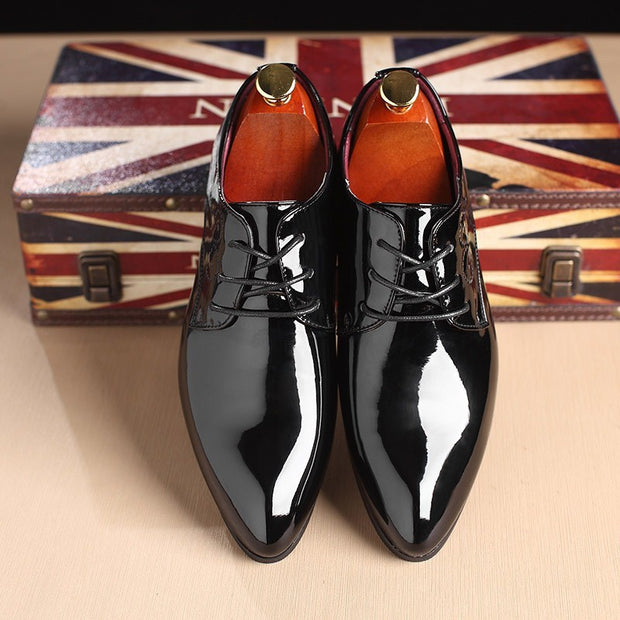 Men Leather Shoes Men Business Casual Dress Shoes Business Casual Leather Shoes Slip-on Black Driving Shoe For Men