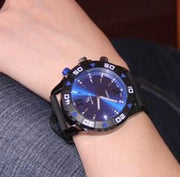 Blue Red Plate Wrist Watch