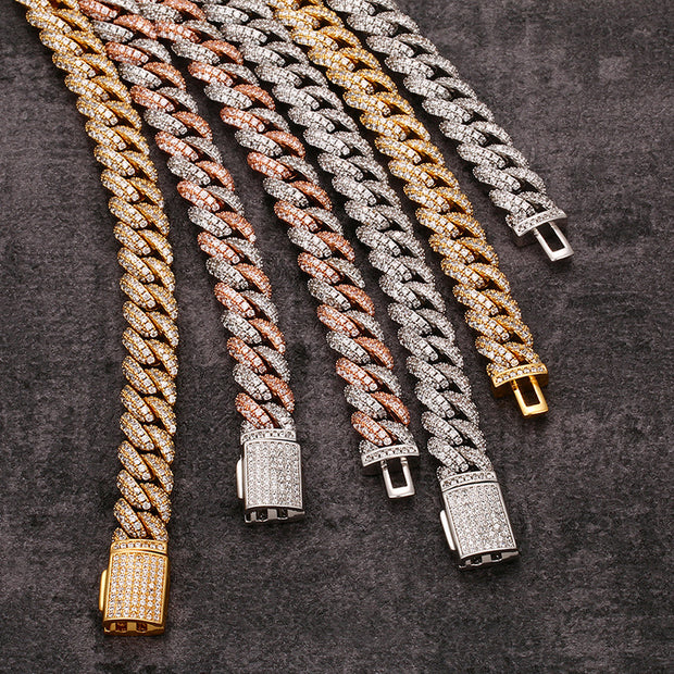 Fashion Personality Zircon Cuban Chain