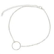 Alloy Ring Necklace Necklace